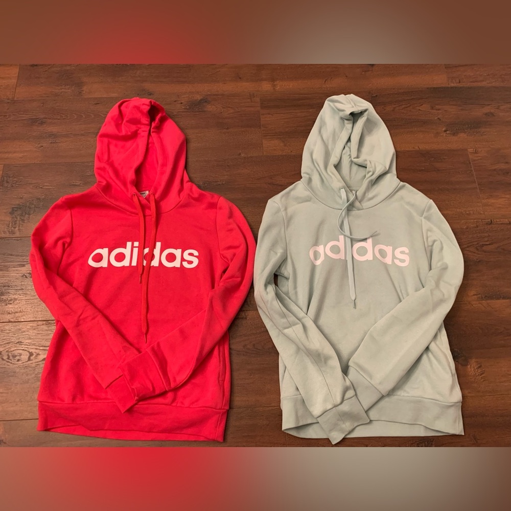 Bundle of 2 Adidas sweatshirts XS in Mint/Magenta